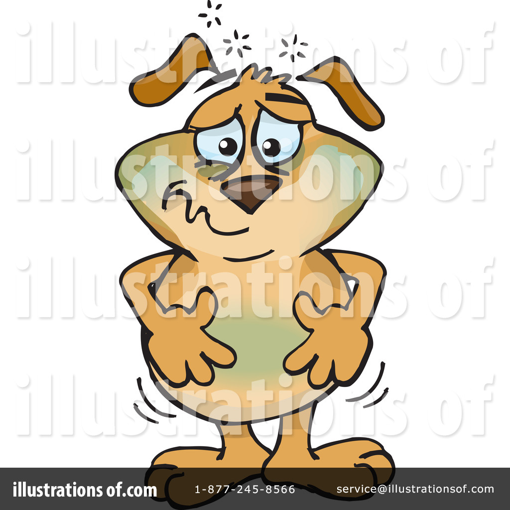 Sick Dog Clipart  37945 By Dennis Holmes Designs   Royalty Free  Rf