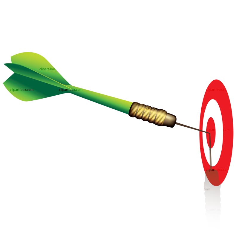 Clipart Dart And Target   Royalty Free Vector Design