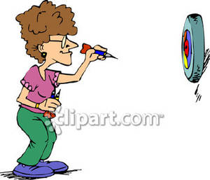 Darts Player Clipart