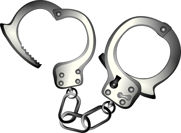 Handcuffs Clip Art At Clker Com   Vector Clip Art Online Royalty Free