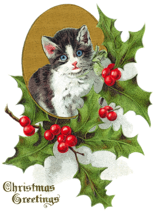 Free Christmas Animal Clipart   Public Domain Christmas Clip Art