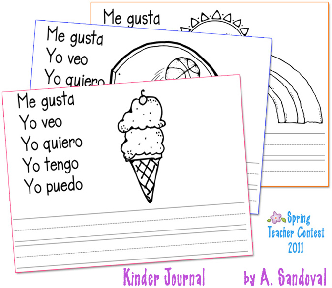 This Cute   Creative Spanish  Kinder Journal  Was Made By A  Sandoval