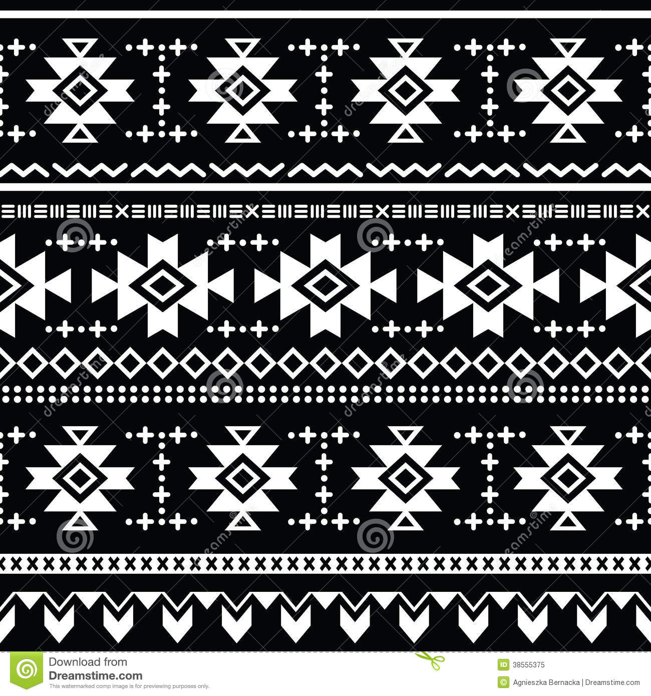 Tribal Aztec Seamless Pattern Print Royalty Free Stock Photo   Image