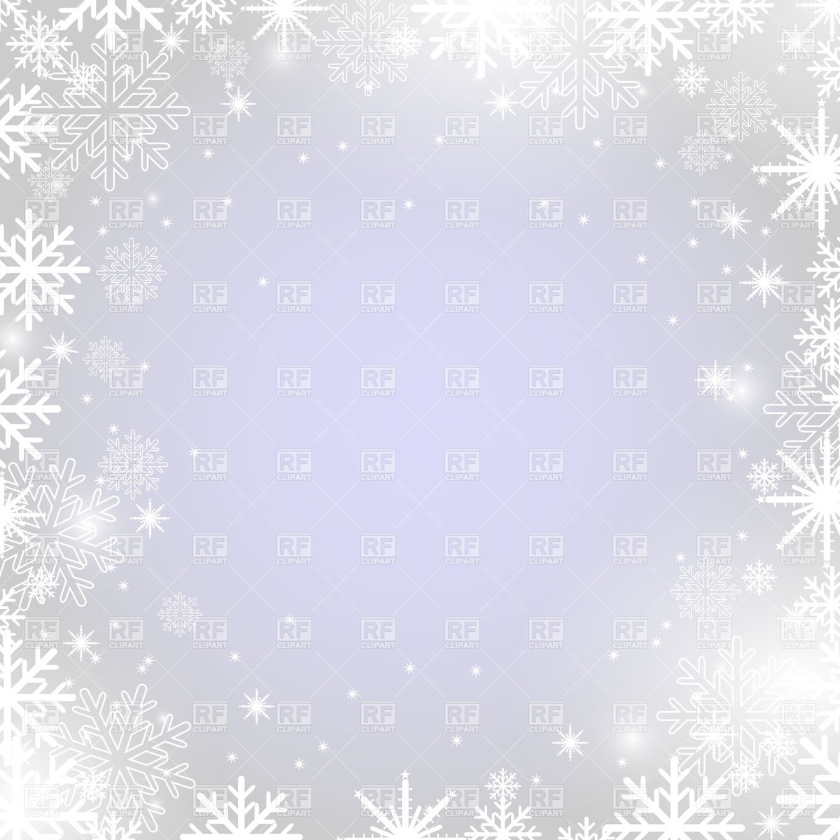 Winter Frame With Snowflakes 22317 Holiday Download Royalty Free