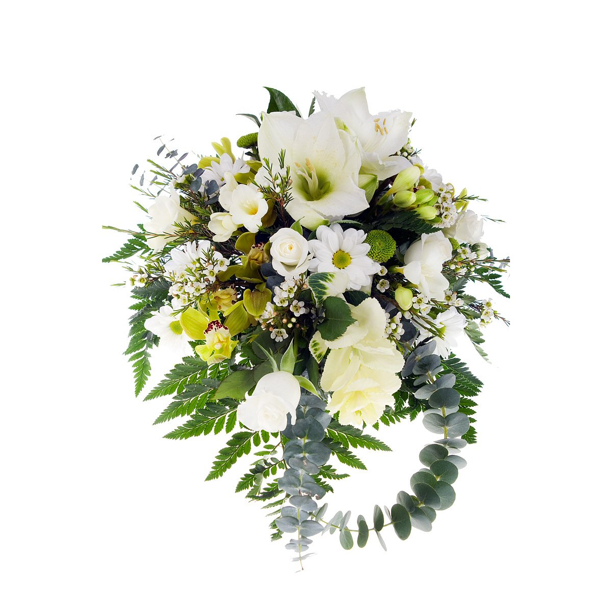 Home   Business Flowers   White   Cream Bouquet