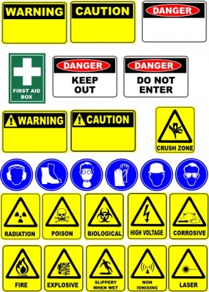 Safety Signs Clip Art Free Vector 280 51kb