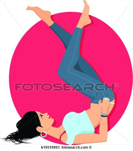 Skinny Jeans View Large Clip Art Graphic