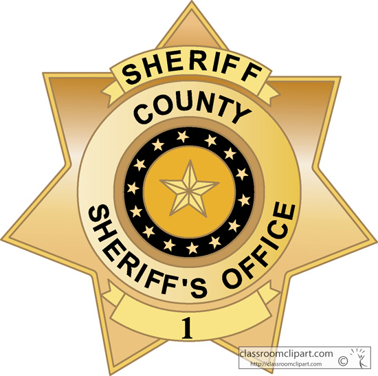 Badges   County Sheriff Badge 1813   Classroom Clipart