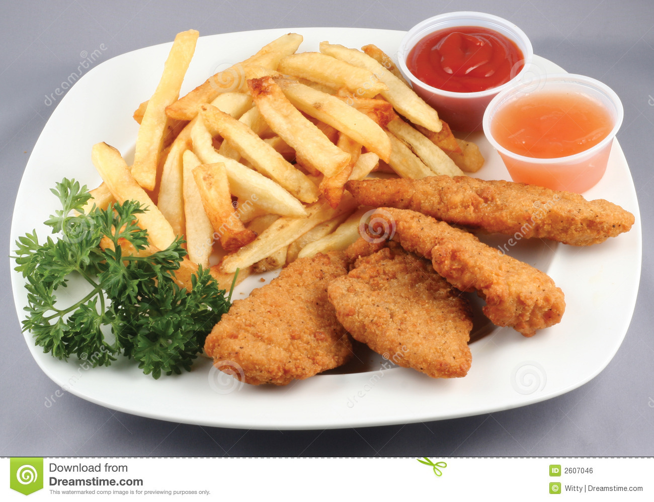 Chicken Tenders And Fries Clipart