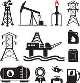 Clipart Drilling Tower Around An Oil Gusher Clipart Illustration Html