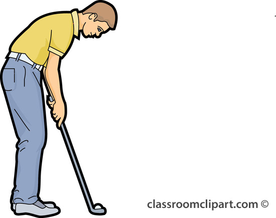 Golf Clipart   Putting Golf Ball 23   Classroom Clipart