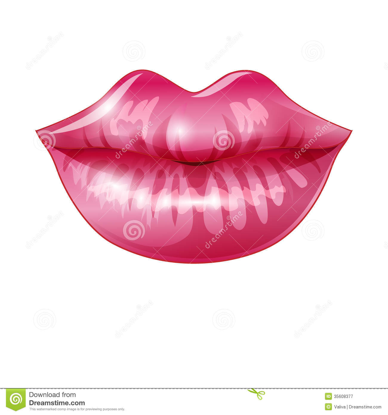 Pink Lips Royalty Free Stock Photography   Image  35608377