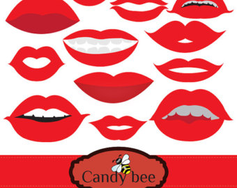 Red Lips Clipart Lipstick Clipart For Girls And Women Printable Props