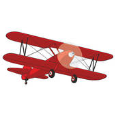 Red Vintage Airplane Clipart Red Vintage Airplane Clipart