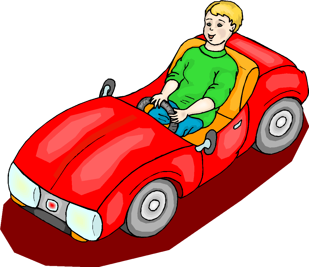 Boy Ride Mini Car Free Clipart   Free Microsoft Clipart