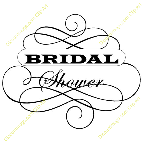 Clipart 11833 Bridal Shower   Bridal Shower Mugs T Shirts Picture