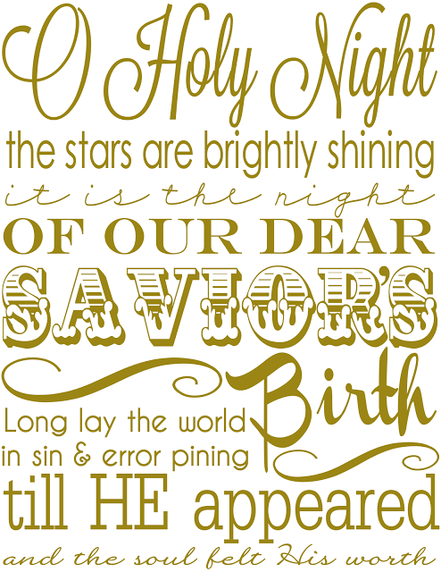 Holy Night Printable From The Girl Creative