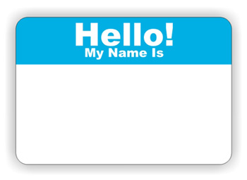 Name Tag Labels  Hello My Name Is