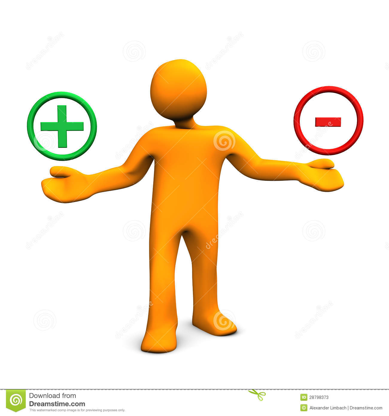 Positive And Negative Clipart Positive And Negative Man