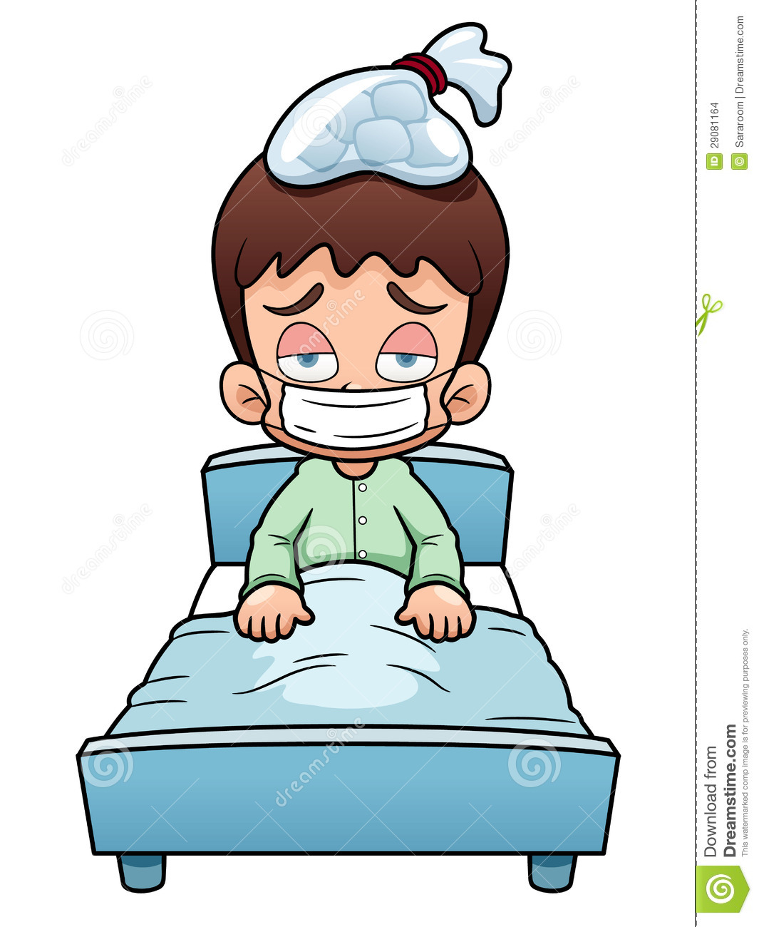 Sick Boy Cartoon Stock Images   Image  29081164
