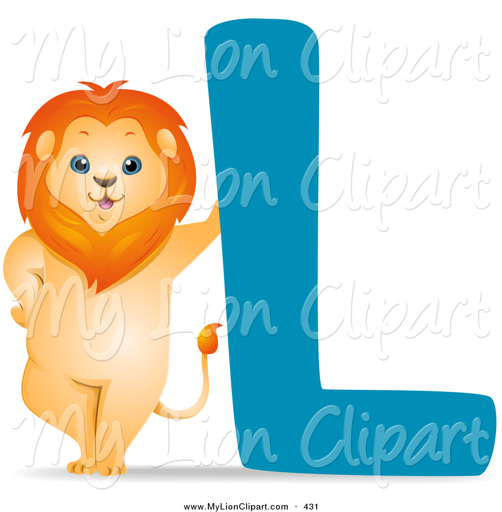 Clipart Of An Animal Alphabet With A Lion By The Letter L By Bnp Image