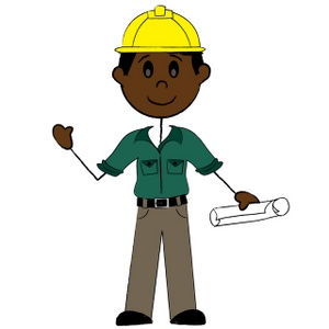 Contractor Clipart Image  Clip Art Illustration Of An African American