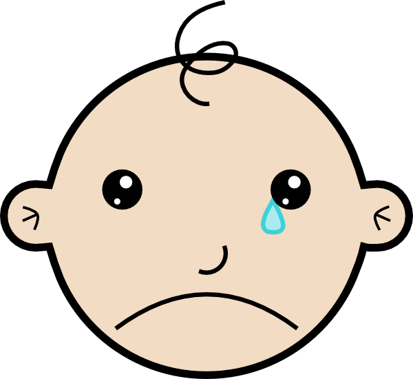 Baby Crying Clip Art At Clker Com   Vector Clip Art Online Royalty