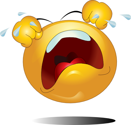 Crying Smiley Emoticon Clipart   Royalty Free Public Domain Clipart