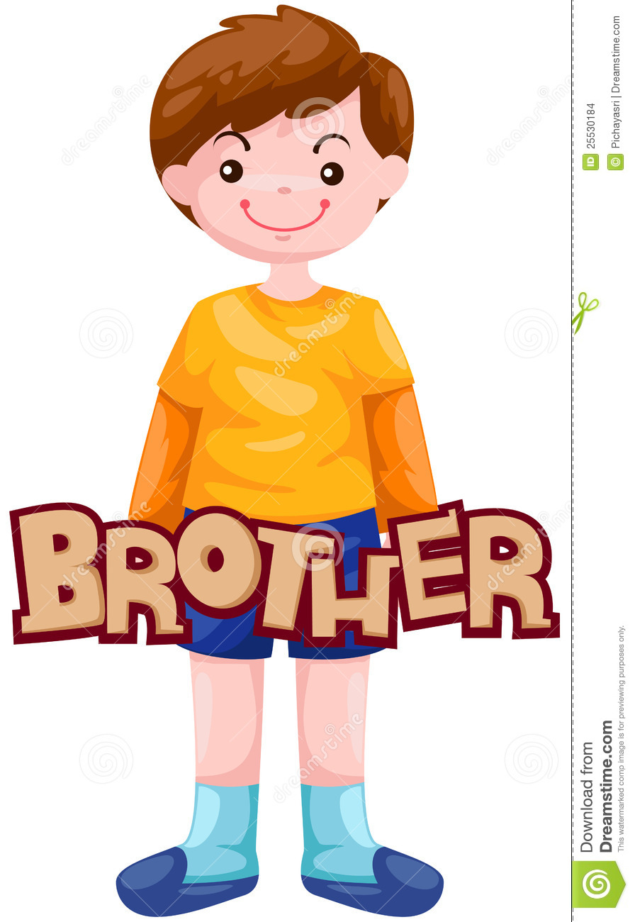 Illustration Of Isolated Letter Of Brother On White Background