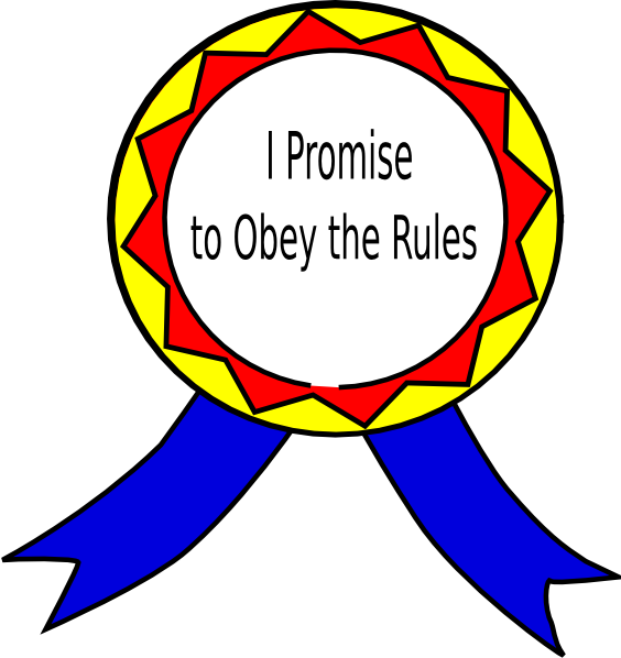 Obey The Rules Badge Clip Art At Clker Com   Vector Clip Art Online