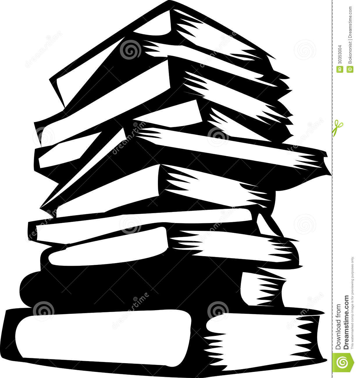 Stack Of Books Clip Art Black And White   Clipart Panda   Free Clipart