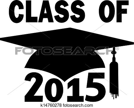 Clip Art Of Class Of 2015 College High School Graduation Cap K14760278