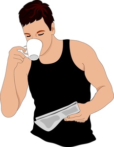 Drinking Coffee Clip Art Images Drinking Coffee Stock Photos   Clipart
