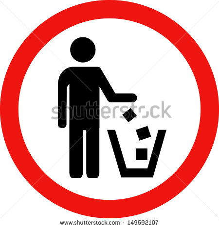 Go Back   Gallery For   No Littering Sign Clipart