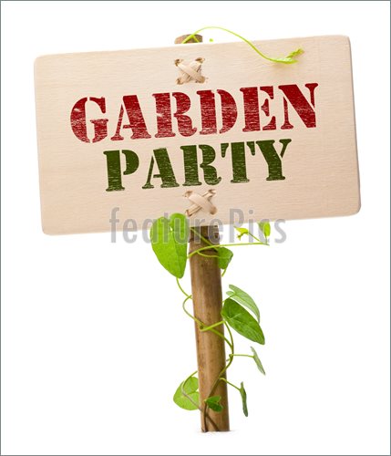 Image Of Garden Party Invitation Card    Garden Party Invitation Card