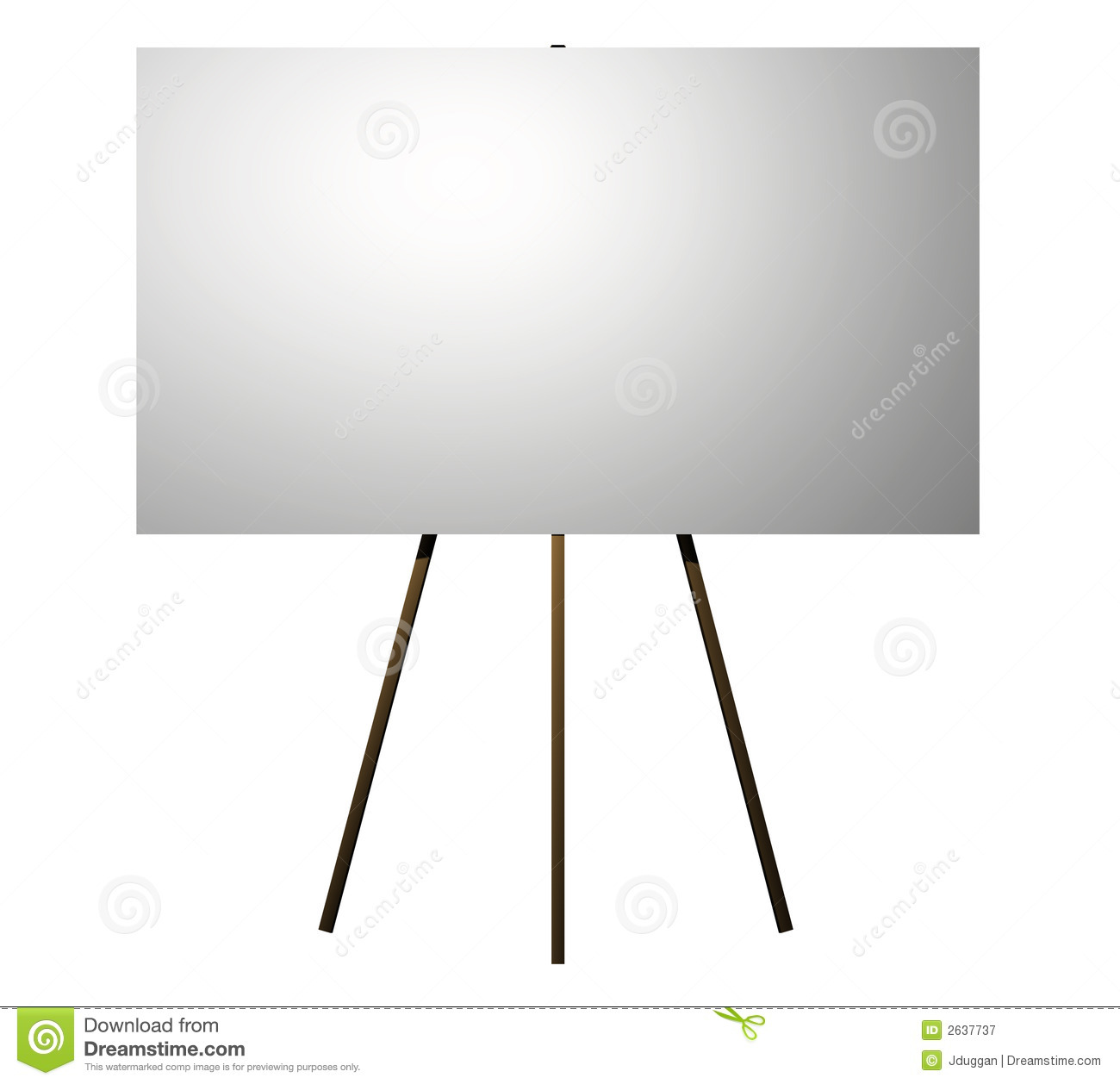 Billboard On An Easel Royalty Free Stock Photography   Image