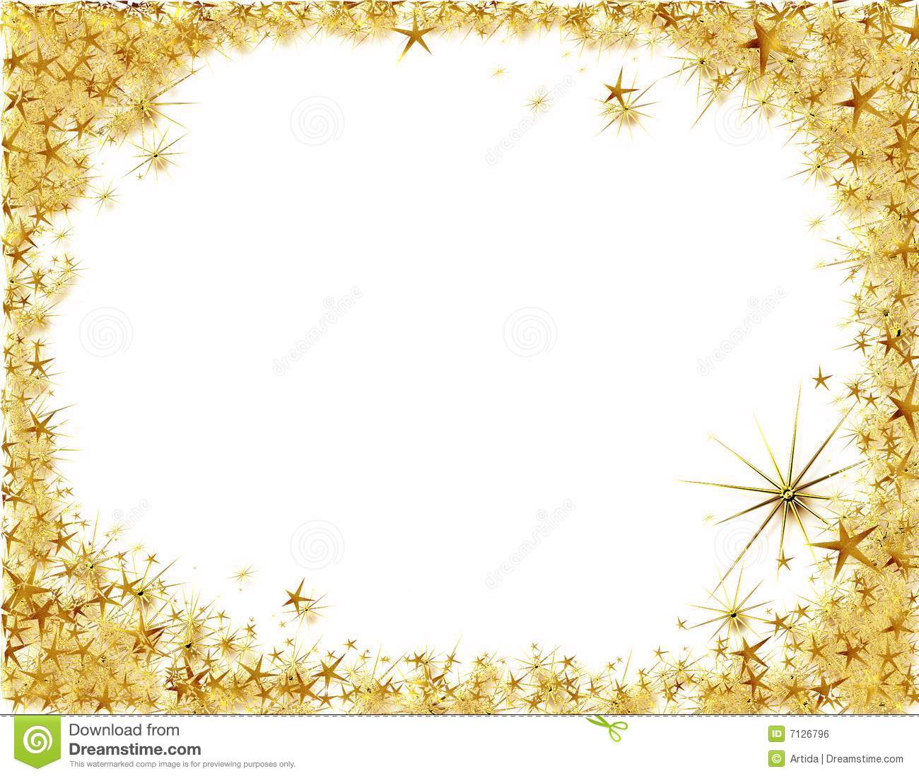 Gold Star Borders Clip Art Images   Pictures   Becuo