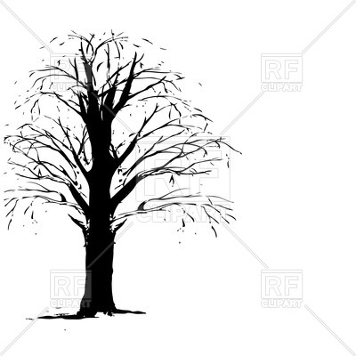 Of Dry Leafless Tree Download Royalty Free Vector Clipart  Eps