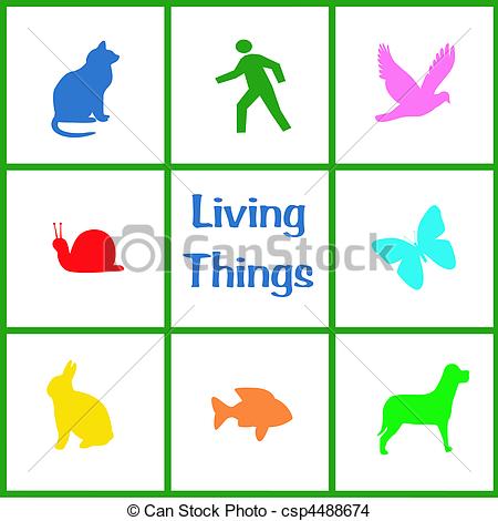 Of Living Things Illustration   Colorful Assorted Living Things