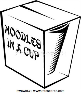 Clipart Of Noodles In A Cup