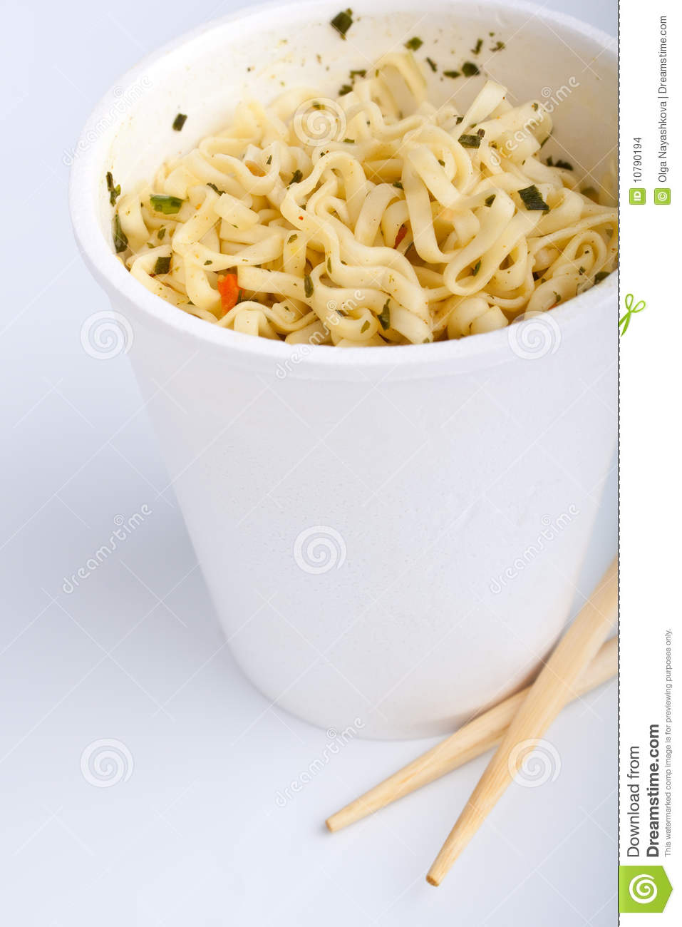 Cup Of Ramen Noodles Stock Images   Image  10790194