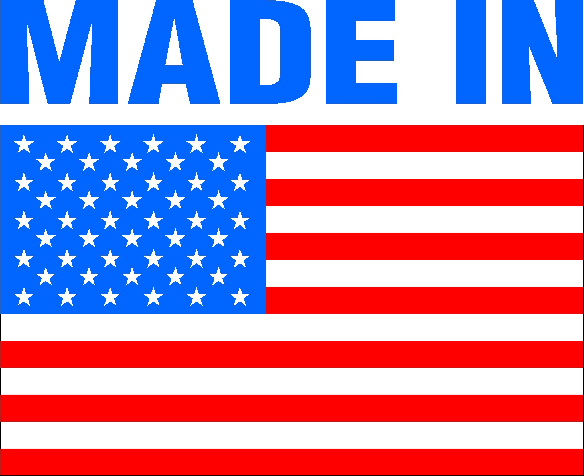 Made In Usa Logo Simple Clipart Text Above The American Flag Pictures