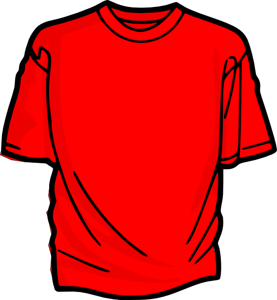 Red T Shirt Clip Art At Clker Com   Vector Clip Art Online Royalty