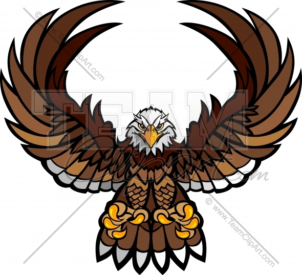 Eagle Mascot Clipart Logo In An Easy To Edit Vector Format Mascot
