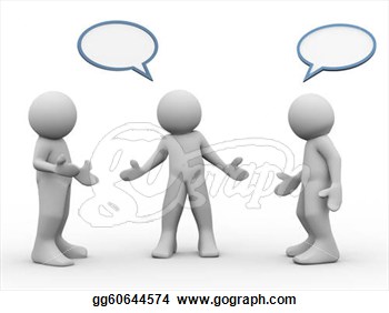 Illustration   3d People Talking  Clipart Drawing Gg60644574   Gograph