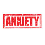Anxiety Stamp   Grunge Rubber Stamp With Word Anxietyvector