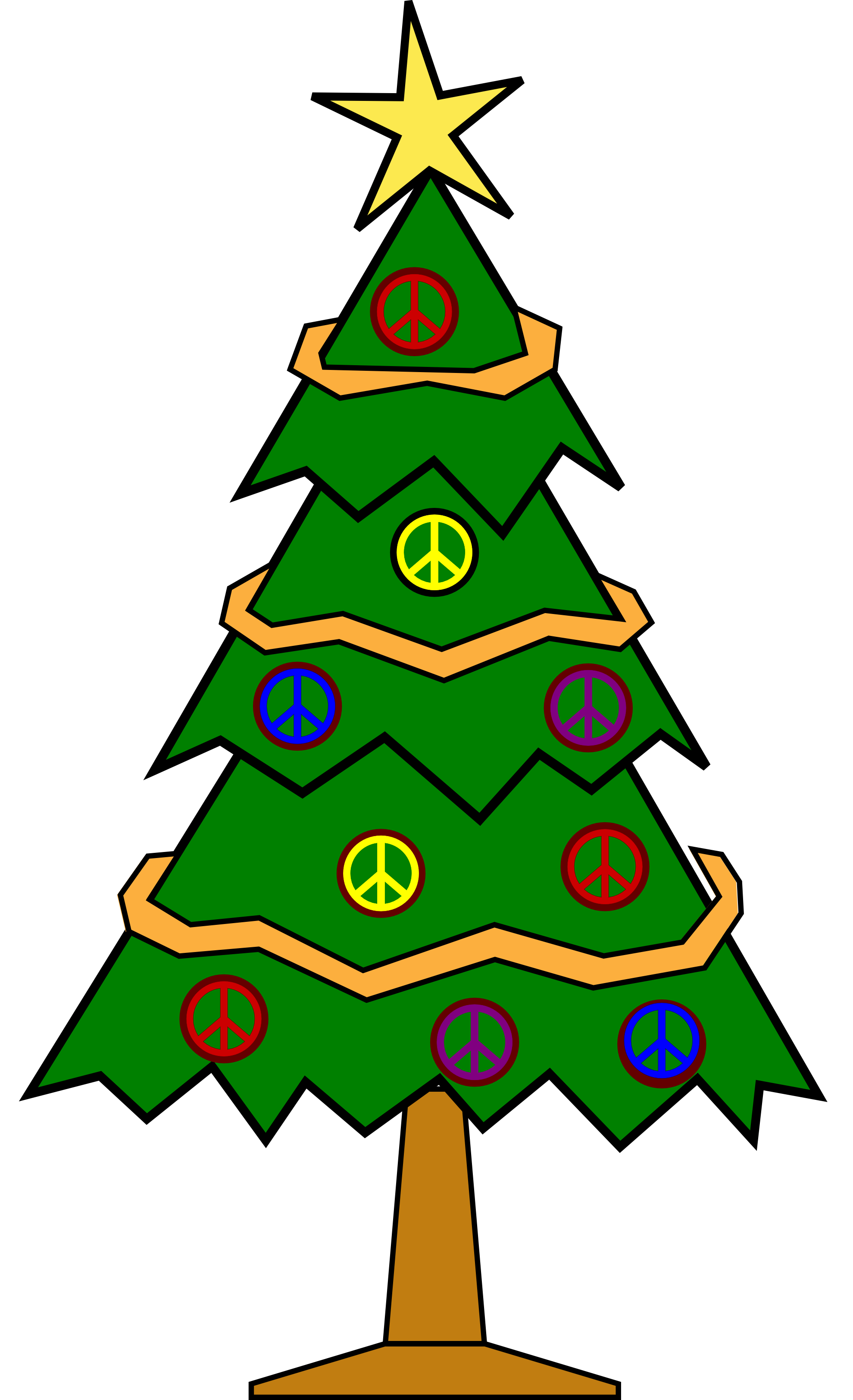 Xmas Christmas Tree 112 Peace Symbol       Clipart Best   Clipart Best