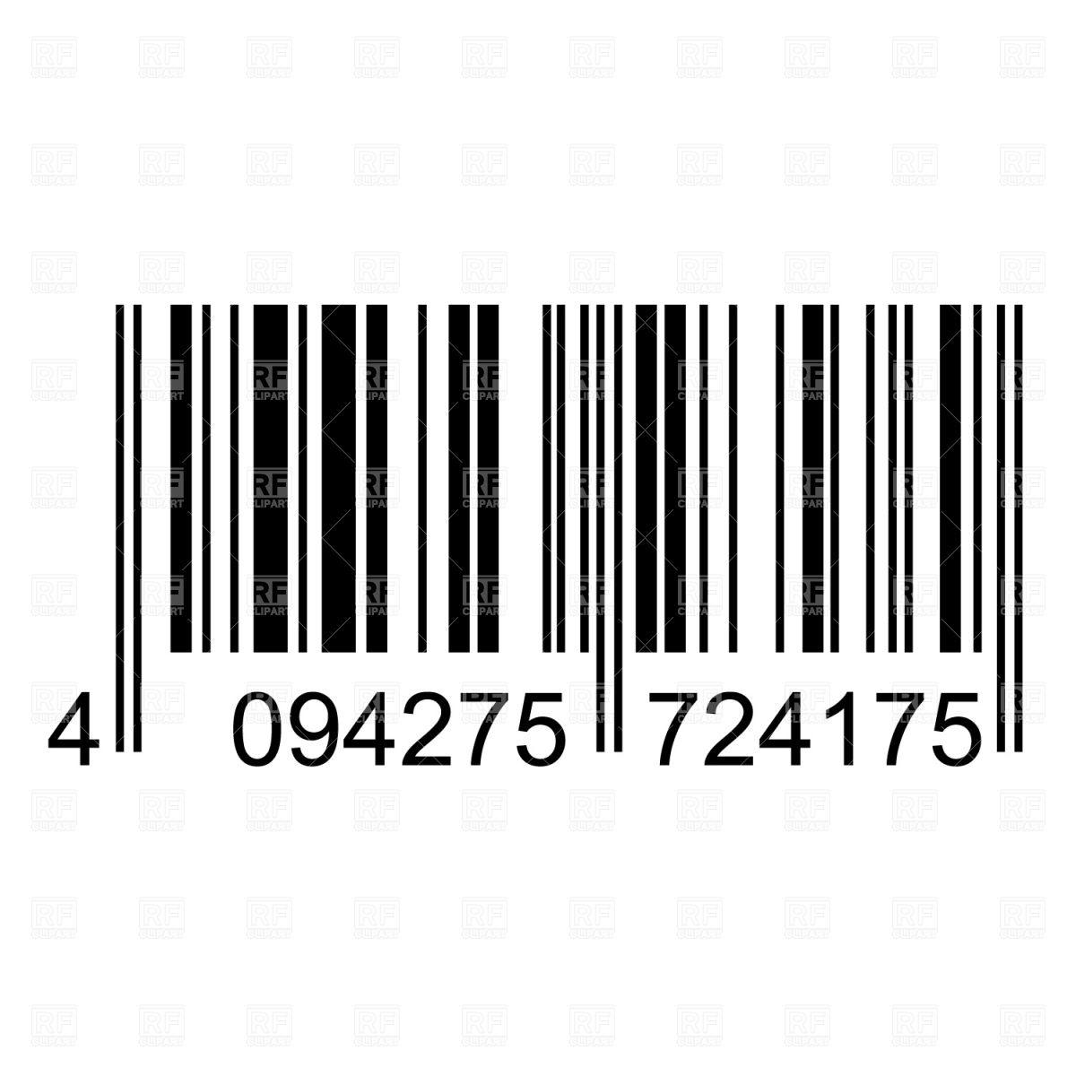 Bar Code 1320 Download Royalty Free Vector Clipart  Eps