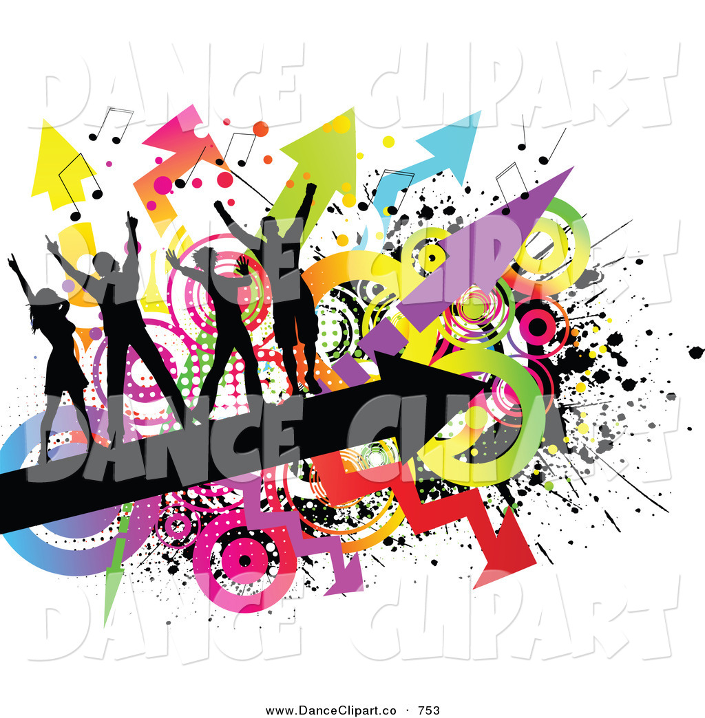 Royalty Free Colorful Stock Dance Clipart Illustrations