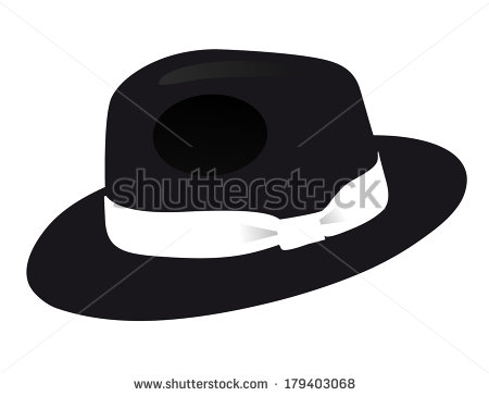 Black Fedora Hat Clip Art Black Fedora Men Hat